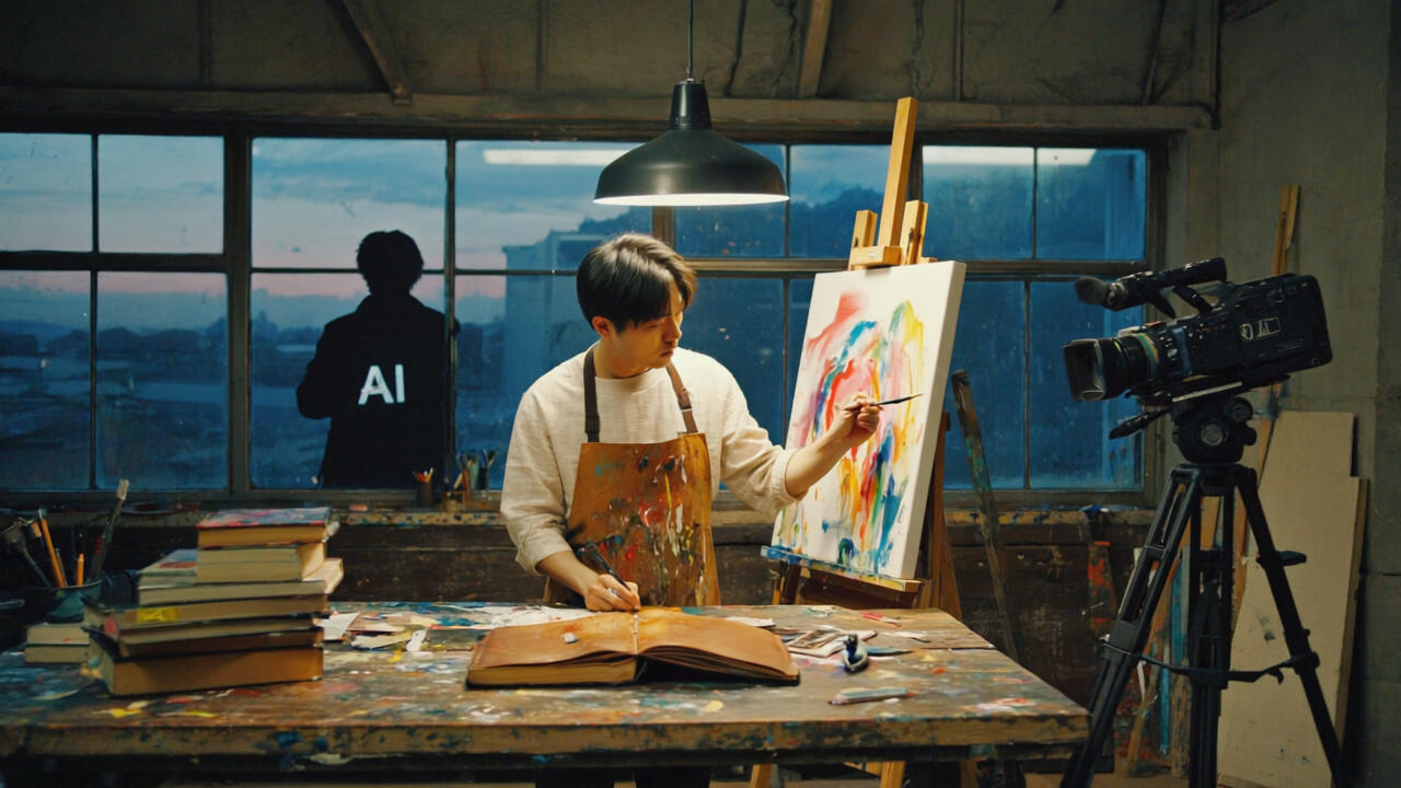 All Eyes On AI is an insightful speech that delves into the evolving relationship between artificial intelligence and the creative arts.